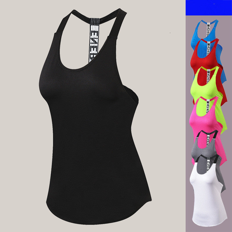 Camisoles & Tanks Sport Vest Women Tank Tops Gym Sleeveless Shirt s Top Woman Running wear NGRJ