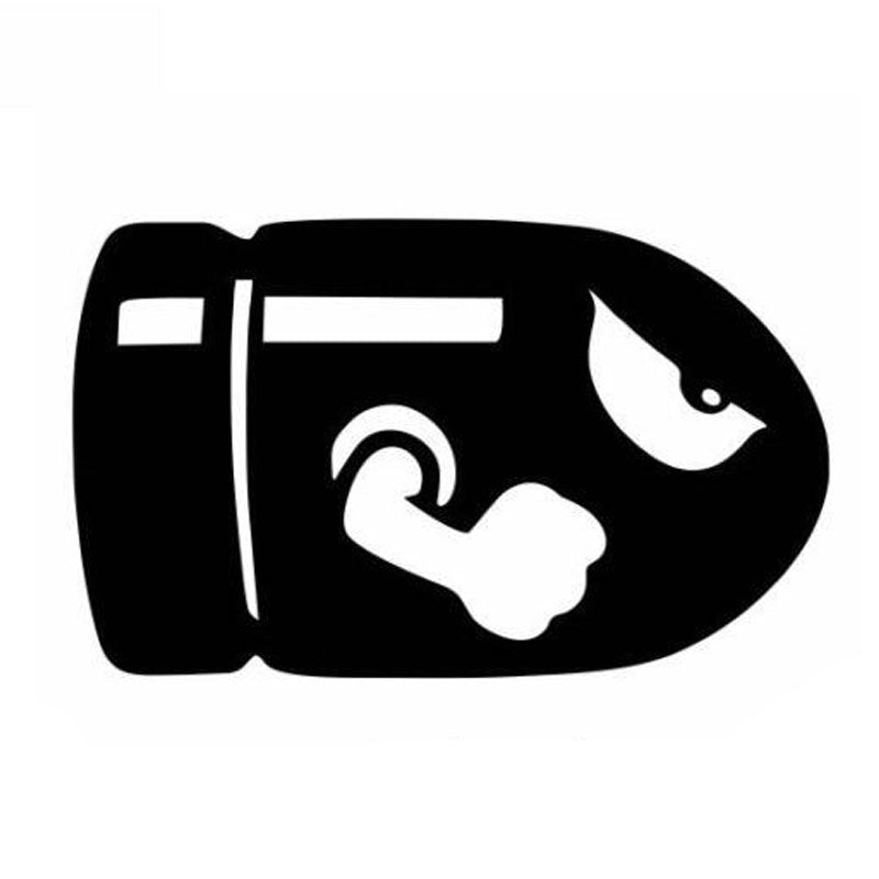 15*9CM Bill BULLET Car Sticker Decal Personality Decorative Motorcycle Stickers Car Styling Black