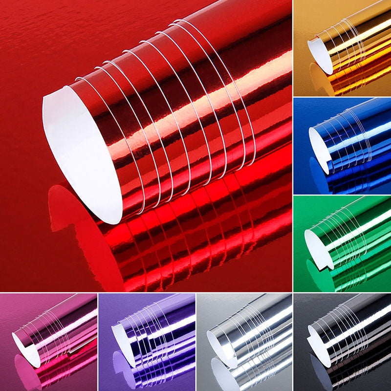 50*152cm Car Stickers Glossy Color DIY Body Films Vinyl Wrap Decal Air Release Film