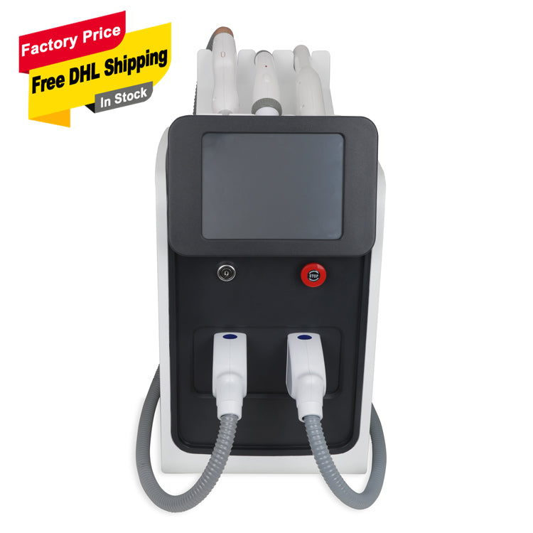 Professional Multi-Functional Beauty Equipment 3 in 1 IPL RF ND YAG Skin Rejuvenation Machine diode laser hair removal