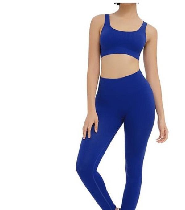 shaping Fitness Leggings Workout Sports Suit Active Wear Women Solid High Waisted Stretchy Slim Fit Sport Yoga Two-Piece Outfits Women&#039;s 01