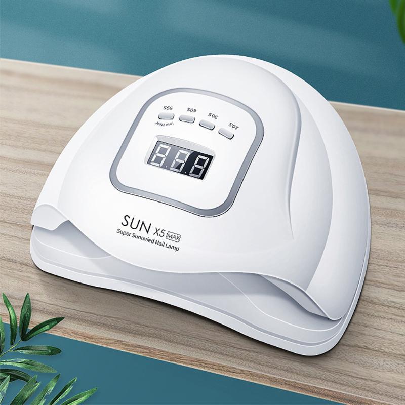 120W Auto Sensing Manicure Machine ABS UV LED Lamp Infrared Magnetic Adsorption Digital Display Gel Nail Dryer Salon Sun Light