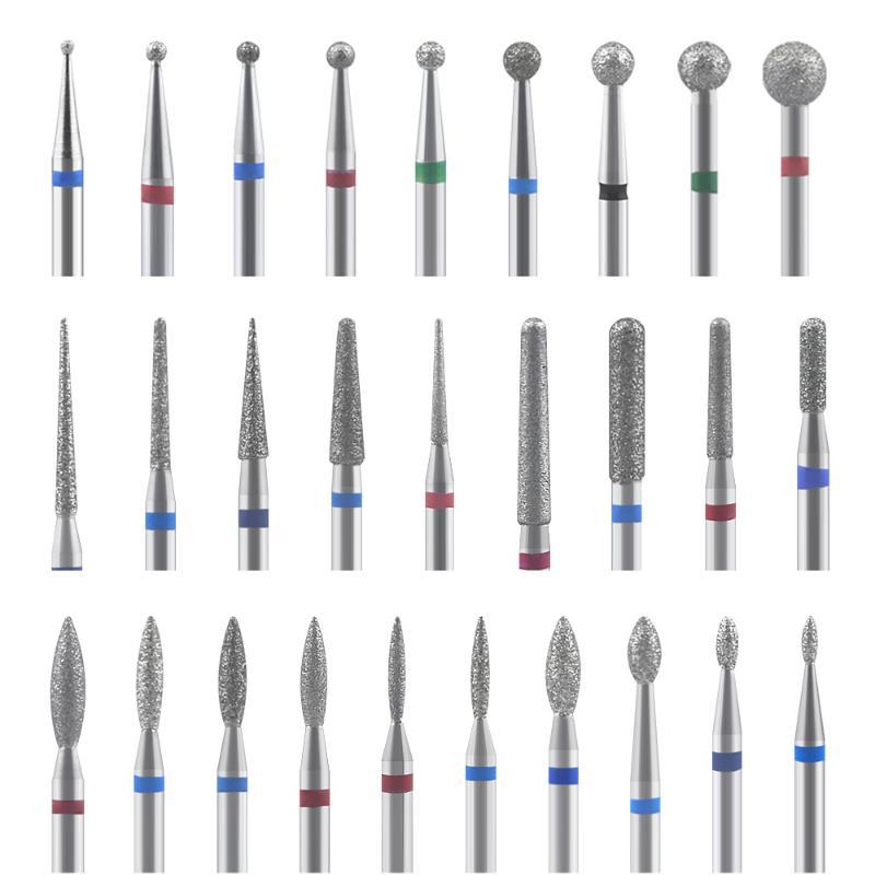 Diamond Nail Drill Milling Cutter Nail Art Drill Bit Cuticle Clean Cutter for Manicure Files Electric Mills Burr Tool