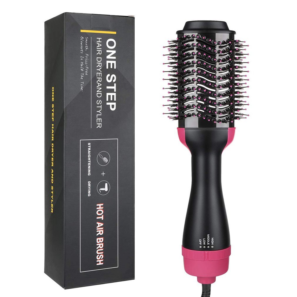 Electrical heating Comb Steel rod Curler Professional salon Stap Droog-Nat Two aid Hair brush