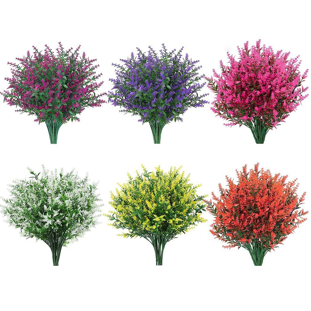 Artificial Flower Plastic Lavender Fake Plant Bruiloft House Garden Decoration Bridal bouquet Photography Recreation Household products