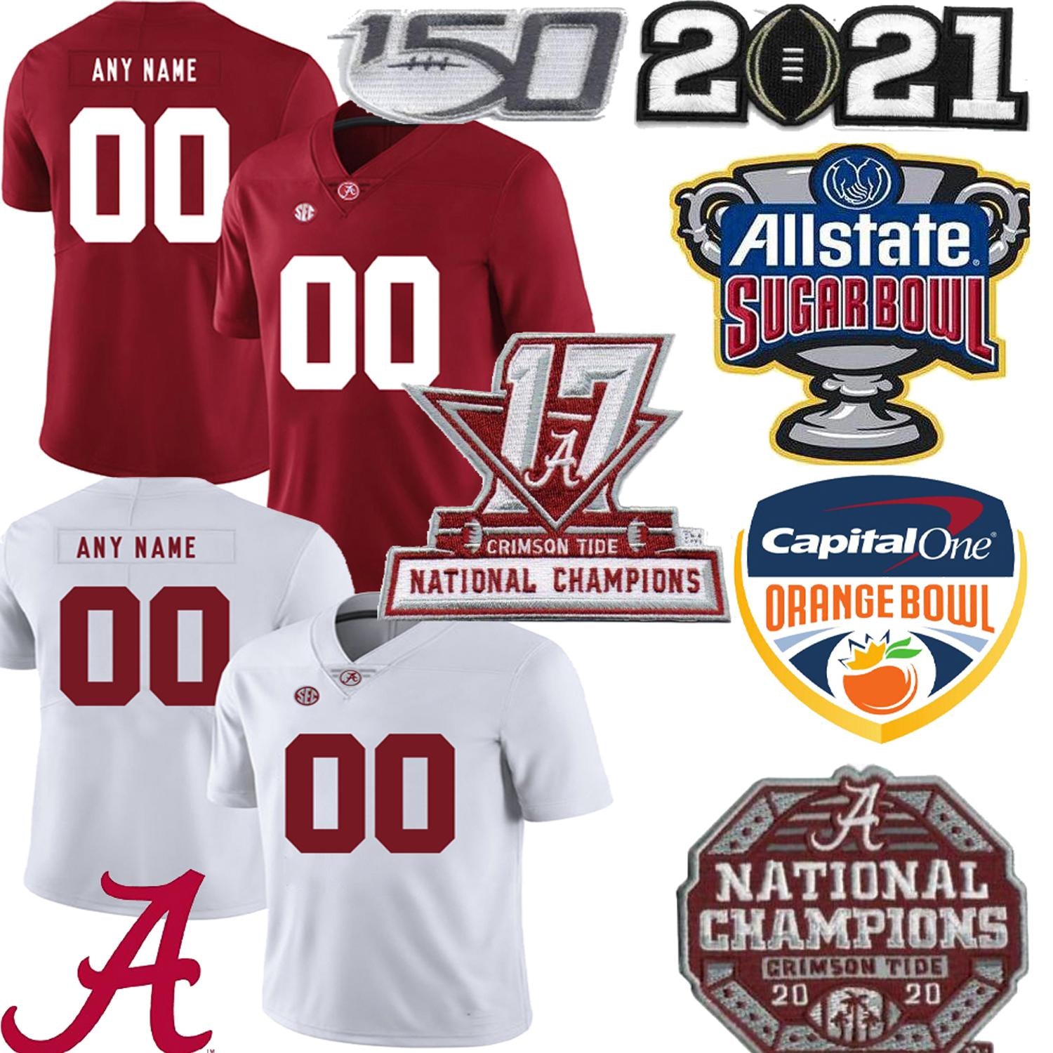 Custom Alabama Crimson Tide Football stitched Jersey any name number Jaylen Waddle Mac Jones Tagovailoa 9 Bryce Young men women youth kids