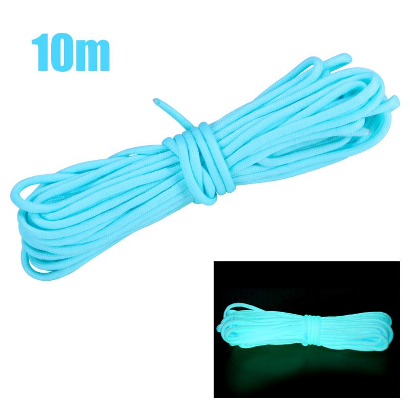 Camping Parachute Cord Lanyard Tent Rope Fluorescent Outdoor Survival Kit Hiking Clothesline For Bracelets Climbing Tools Gadgets