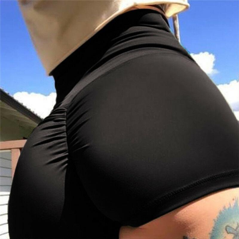 Women&#039;s Pants & Capris Hot Women Casual Solid Elastic High Waist Push Up Fitness Short Leggings Running Gym Stretch Sport JETY