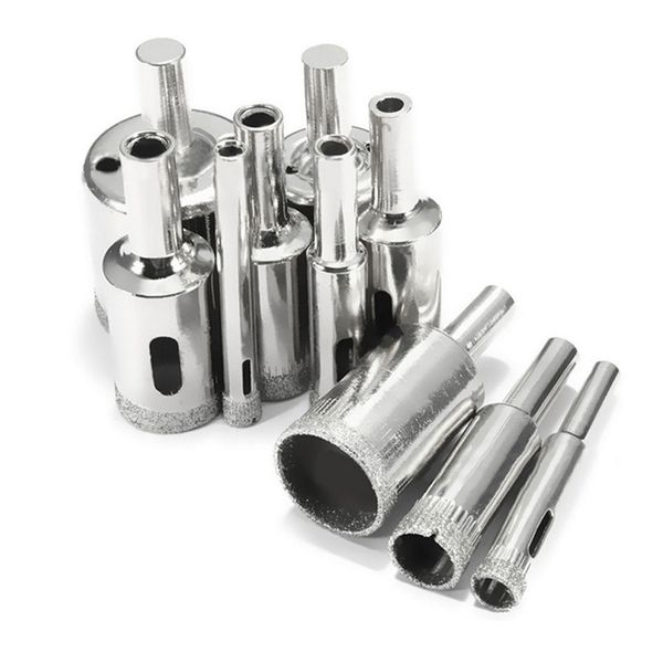 10pcs-pack Hole Saws 6-30mm Diamond Bit Tools Tile Limiter Drill Hole-Opener for Marble and Glass