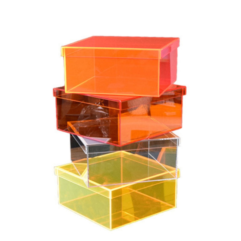 Storage Holders customized Clear Acrylic Slots With Cover Large Toys Jewelry Decoration Display Stand Case Dust-proof