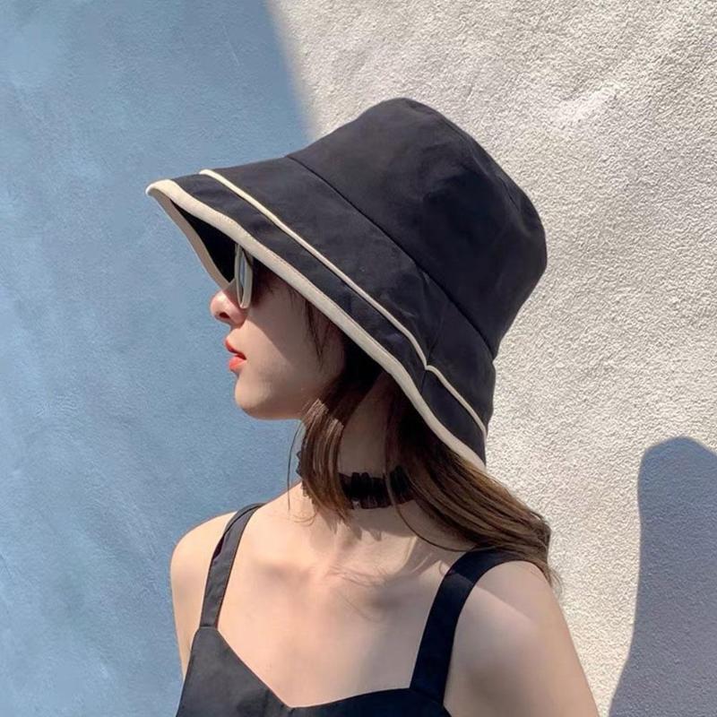 Wide Brim Hats Summer Sun Hat Stripped Bucket Cap For Women Spring Fishing Outdoor Sports Aurtumn Ladies Gift Wholesales