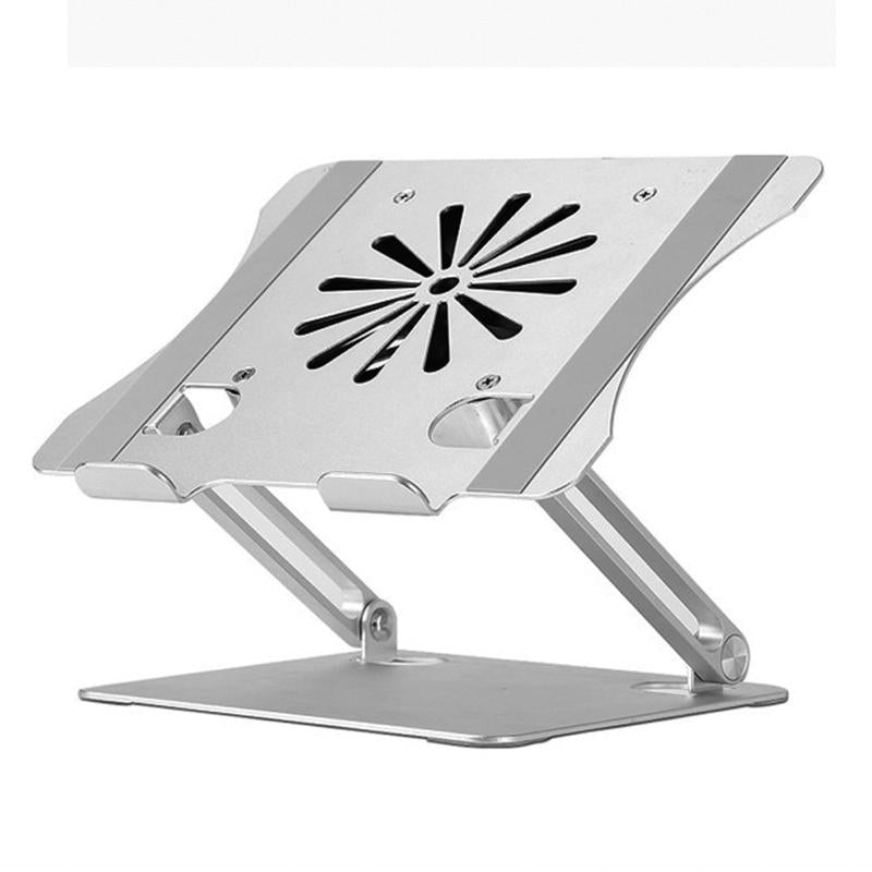 Laptop Cooling Pads Est Adjustable Stand With Fan, Aluminum Computer Holder, Heavy Duty Riser Slide-Proof