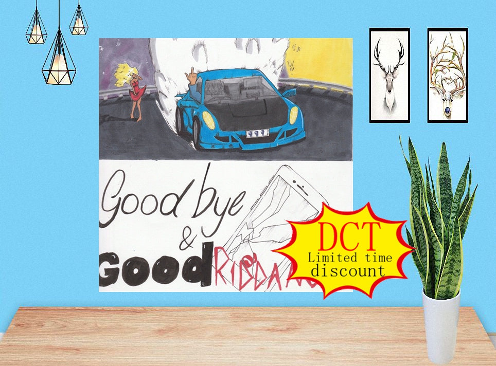 Goodbye & Good Riddance Juice Wrld Album Poster Music Cover silk Art Print
