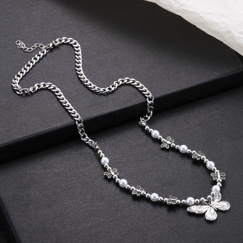 Pendant Necklaces Vintage Multilayer Butterfly Necklace For Women Butterflies Moon Star Charm Choker Boho Jewelry Christmas Gift