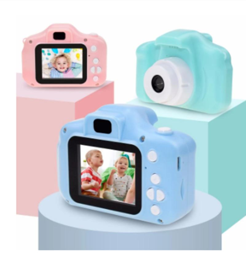 Digital Cameras Mini Cartoon Po Camera Toys 2 Inch HD Screen Childrens Video Recorder Camcorder For Kids Girls Gift