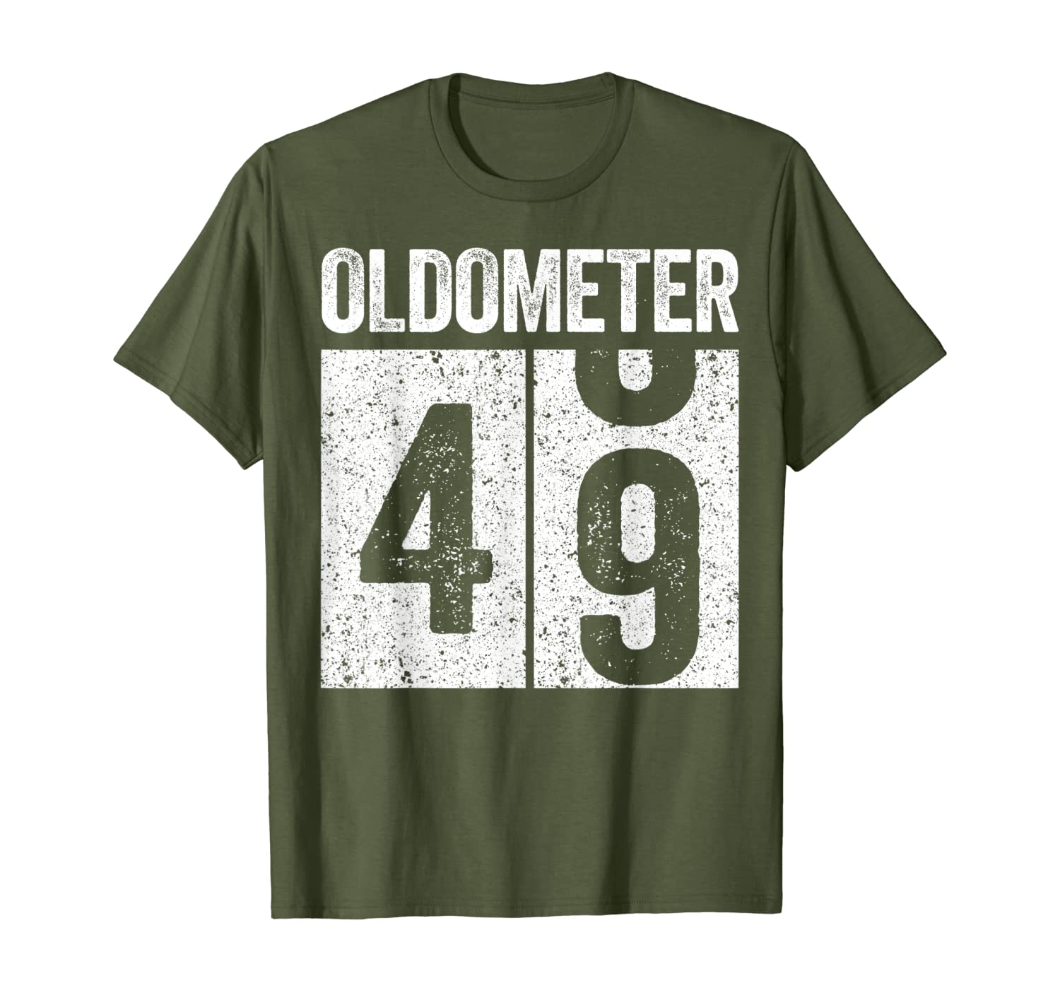 Oldometer 49 T-Shirt 49th Birthday Gift Shirt T-Shirt