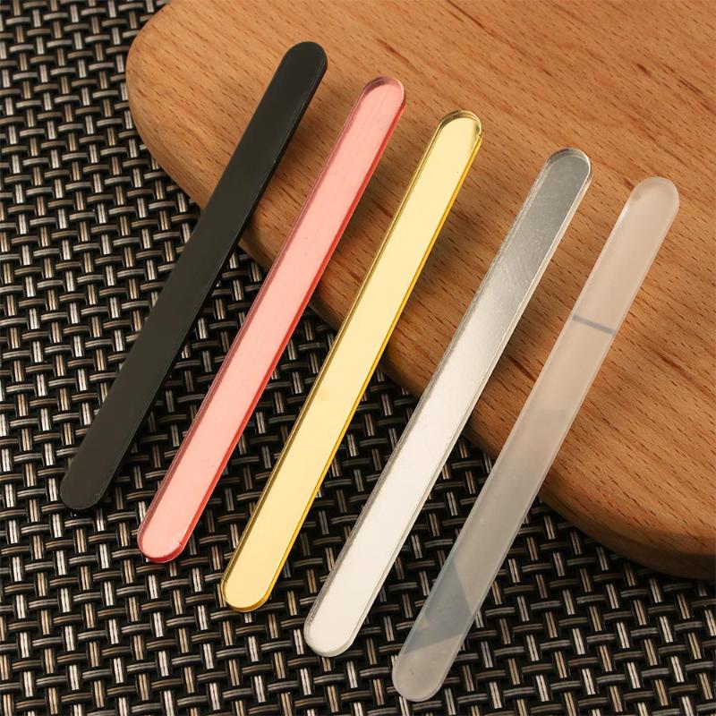 Baking Moulds 10pcs Useful Acrylic Ice Cream Sticks Popsicle Stick Kids Crafts DIY Handmade Making Baby Shower Kis Gift