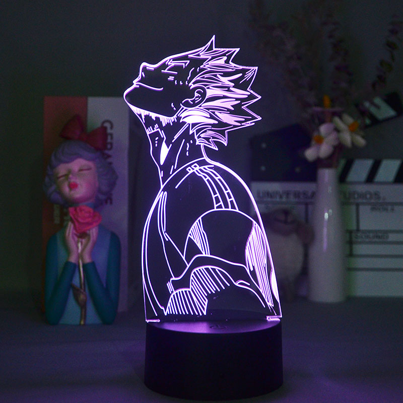 Plug In 3D Desk Lamp Decorative Night Lights LED Smart Phone Control Nightlight Anime Fans Kids Gift The Seven Deadly Sins Ban