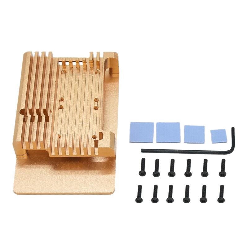 Laptop Cooling Pads Protective Case Shell Enclosure Heat Sinks Aluminum Alloy For Raspberry Pi4 B