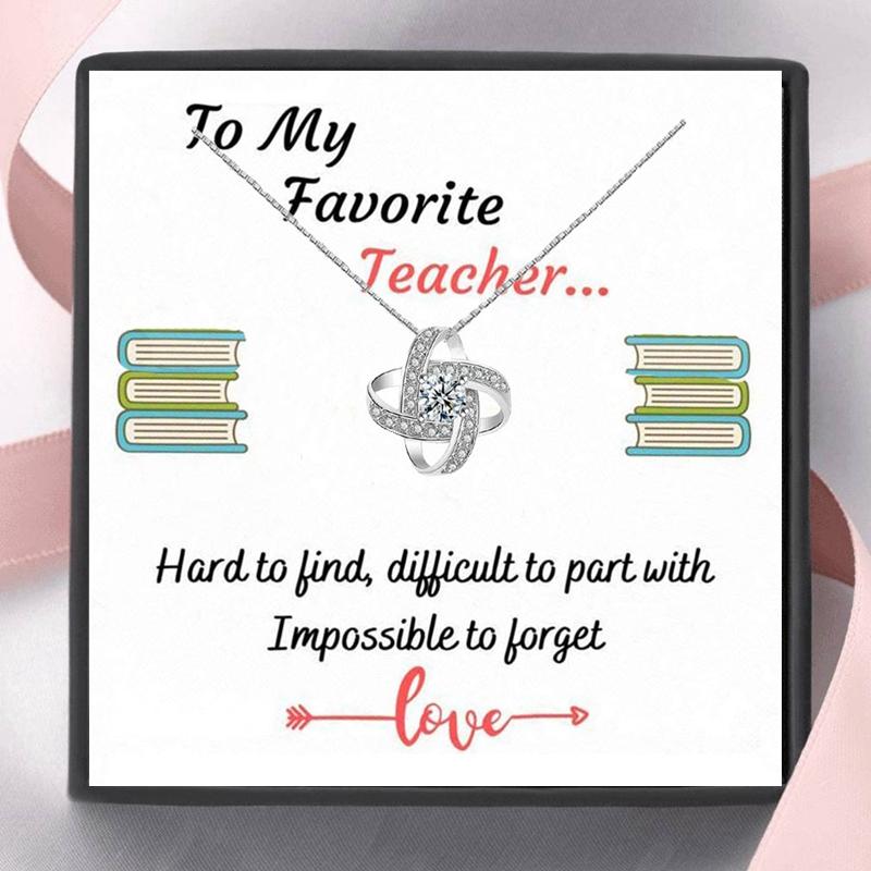 Pendant Necklaces Necklace For Teacher Student Gift Fashion Girl Daughter Heart Jewelry School Christmas Birthday Gifts