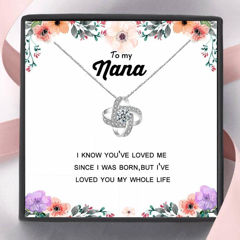 Pendant Necklaces Necklace For Nana Gifs Angel Gifts Fashion Girl Grandma Heart Jewelry Christmas Birthday