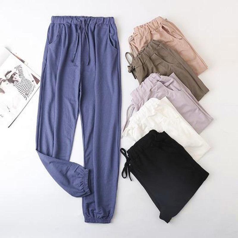 Women&#039;s Pants & Capris Cotton Linen Pajama Women Nightwear Spring Autumn Loose Sleepwear Korean Lounge Wear Home Trousers Pijamas