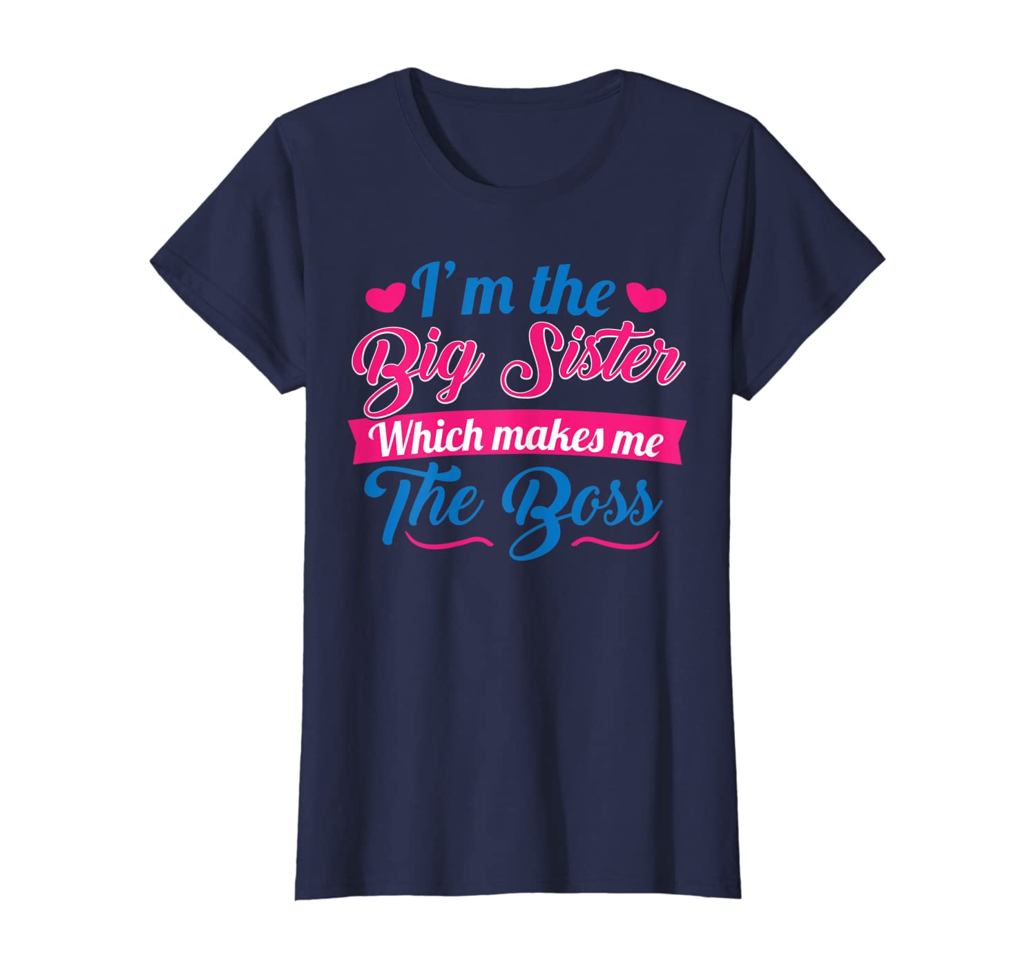 I Am The Big Sister T-Shirt For Girls or Adults Novelty Gift