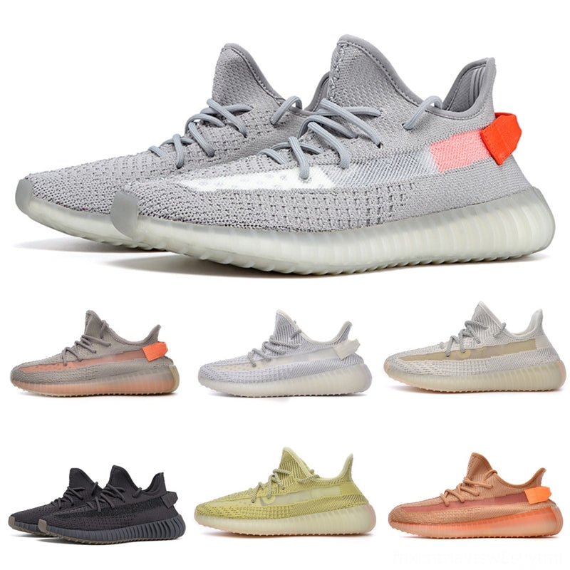 FDmKH Men Women Running 350 Shoes Cream Tail Light ASH BLUE Natural Clay Oreo Black Reflective Static Zebra KanyeWest 350 Yeezreel Sesame