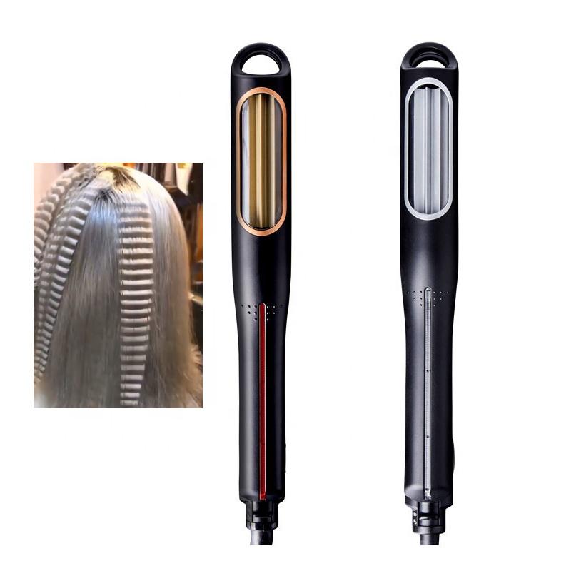 Electric Hair Brushes Professional Curler Automatic Corrugated Flat Iron Curling Irons Straightener Curly Corn Clip Waver For Dropship