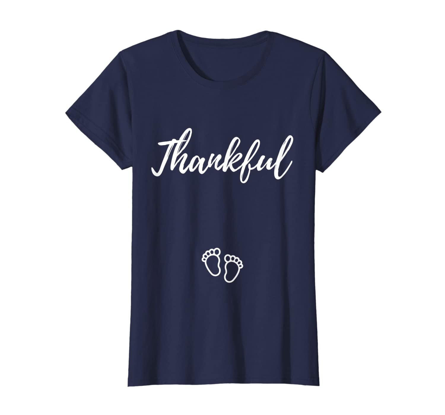 Womens Thankful Christian Pregnancy Shirt Baby Expectant Mom Gift T-Shirt