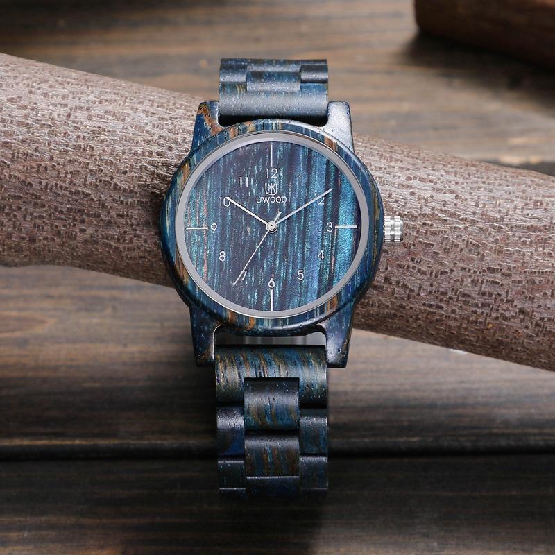Wristwatches UWOOD Watch Men Wood Quartz Watches Stabilized Luxury Man Retro Raw Wooden Strap Male Antique Gift Wrist