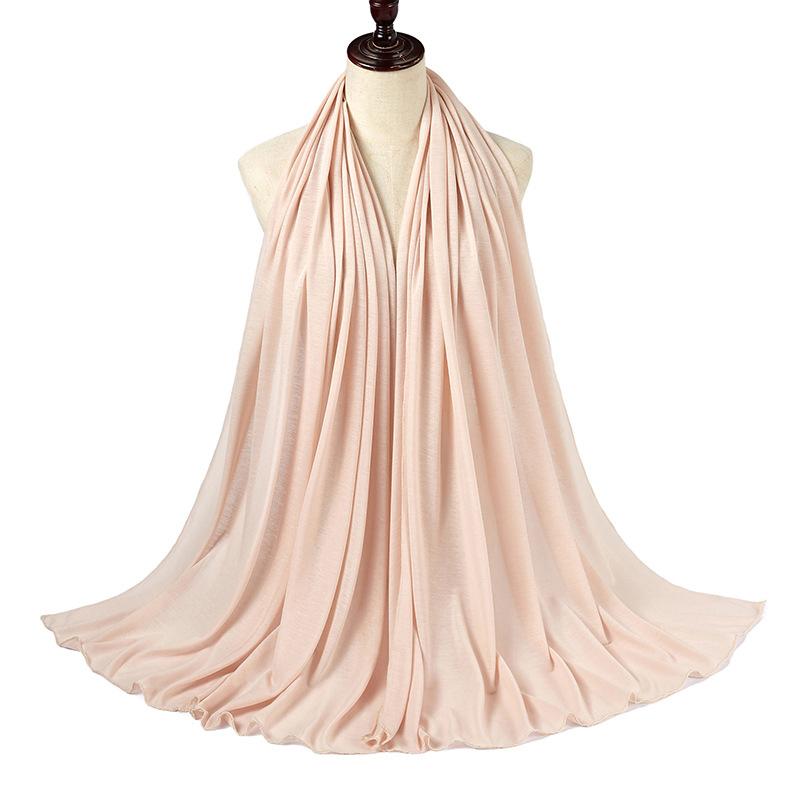 Scarves 15 Kinds Of Color Khan Cloth Headscarf Monochrome Hui Women Hijab Arab 1Piece