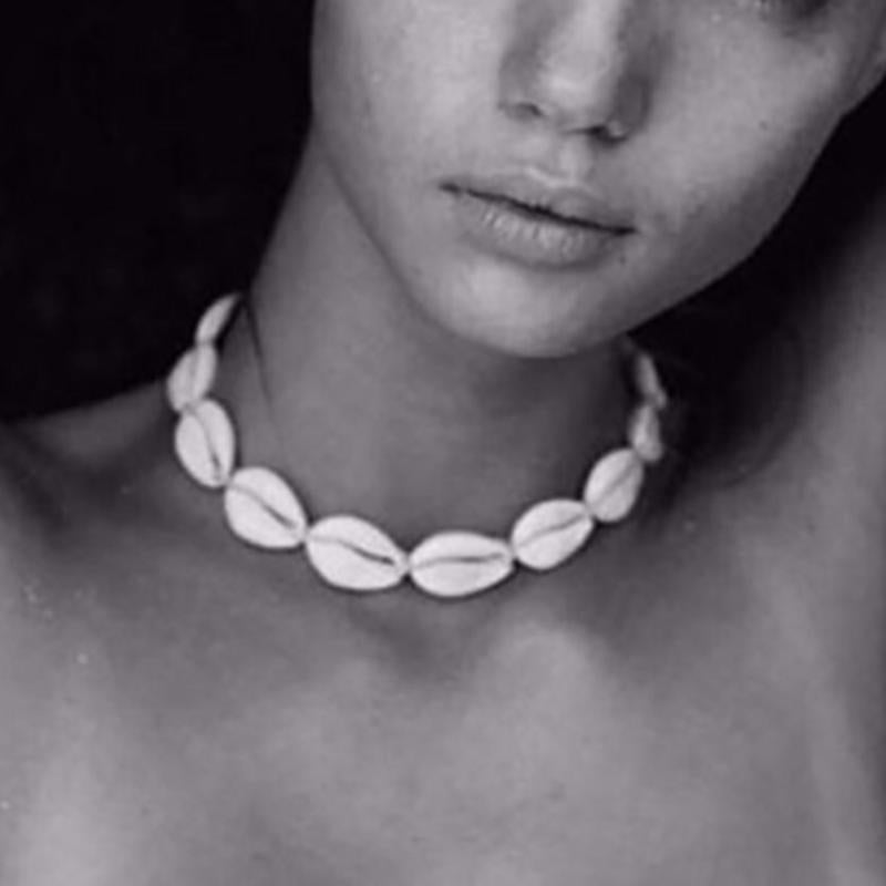 Chokers Stylish Beach Sea Shell Pendant Necklaces Chain Choker Necklace Fashion Jewelry For Women Girl Wedding Party Gift