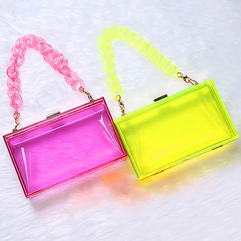 Evening Bags Luxury Designer Handbag Jelly Clutch Purse Candy Color Acrylic Shoulder Crossbody Trending Products 2021Women Fashion