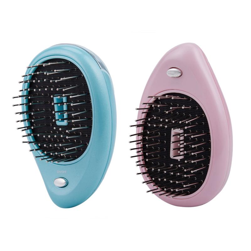 Electric Hair Brushes Straightene Brush Portable Ionic Negative Ion Comb Anti-Static E Mini Straight
