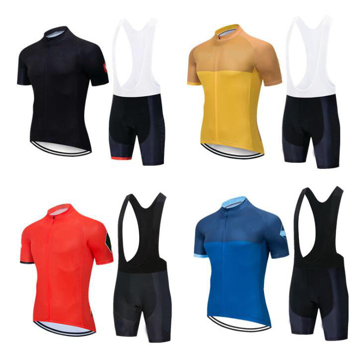 Cross-border quick-drying short-sleeved harness set, mountain bike men and women summer riding equipment, the same style is customized