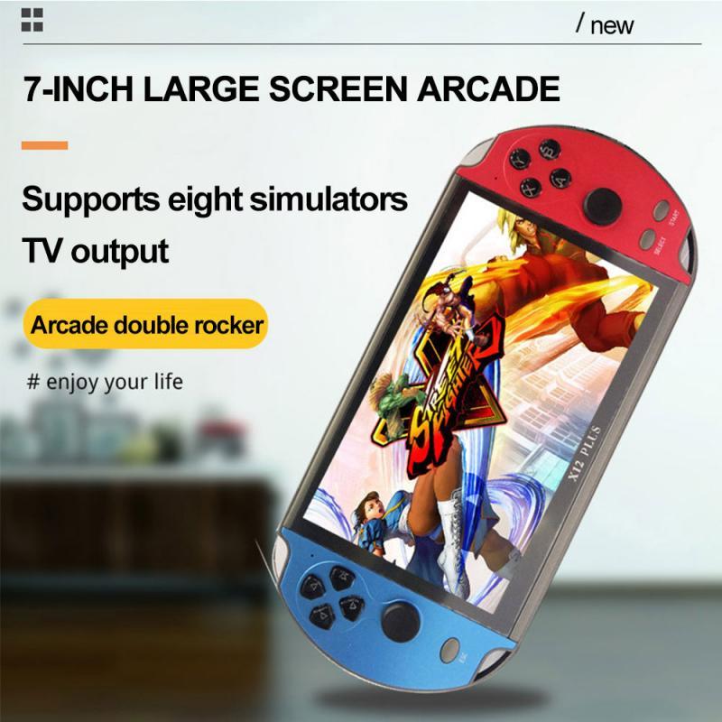 Game Controllers & Joysticks X12 Plus Handheld Players 7 Inch Video Console Built In 8000 16GB Classic-Games Mini Portable Joystick Controll