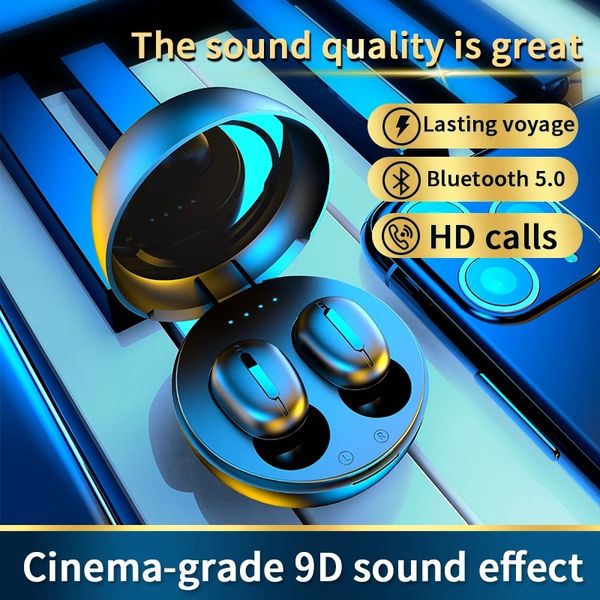 Wireless Headphones TWS True Bluetooth V5.0 Earphones In-Ear Earbuds Waterproof Mini Headsets HiFI Stereo Sports Eearphone