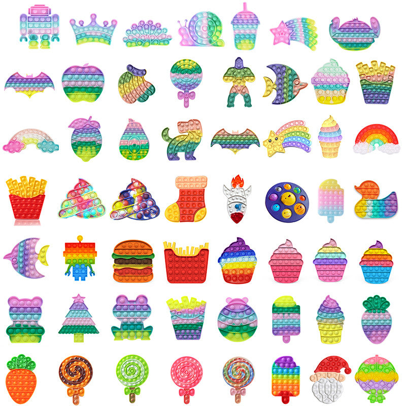 Push Bubble Sensory Toy Autism Needs Squishy Stress Reliever Toys Adult Kid Funny Anti-stress Fidget Reliver Stress