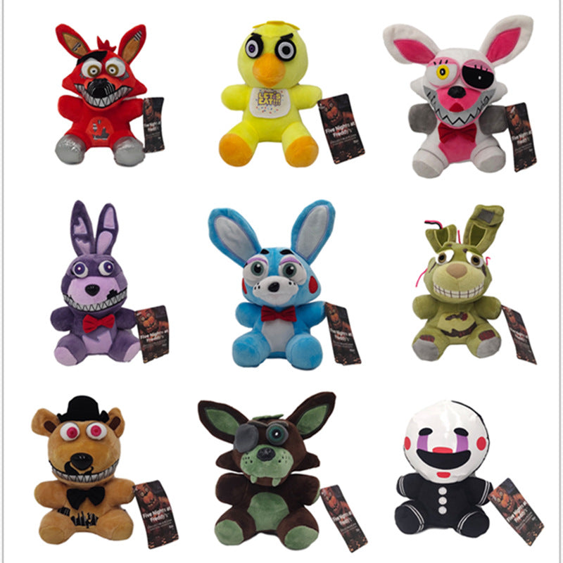 Foxy Bear Bonnie Toys Plush Dolls 8 inch 20cm 9pcs-Lot Five Nights At Freddy FNAF Stuffed Animals Toy