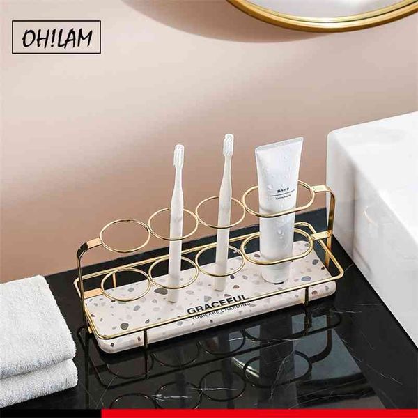 Diatomite Electric Toothbrush Holder Rack Diatom Absorbent Bath Accessories Water Drying Cleanser Mat Bath Storage Tray 210724