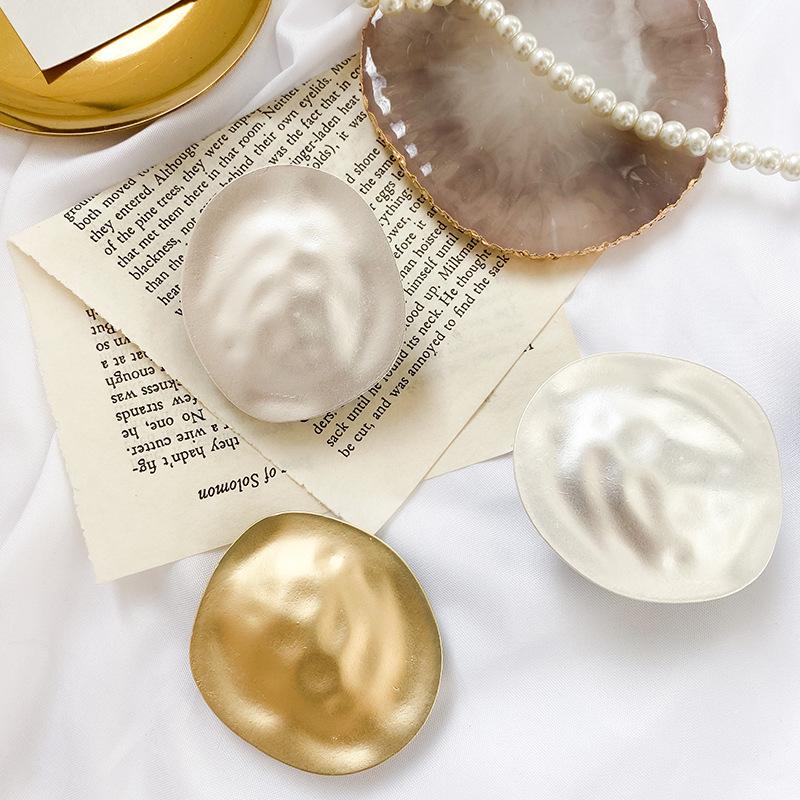 Cell Phone Mounts & Holders Electroplating Retro Lazy Holder Universal Mobile Finger Grip Flexible Stand For