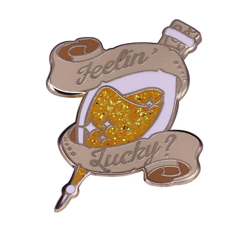 Pins, Brooches PF200 Dongmanli School Of Magic Potion Witch Enamel Pins Badge For Backpack Collar Lapel Pin Hat Jewelry Birthday Gifts Kids