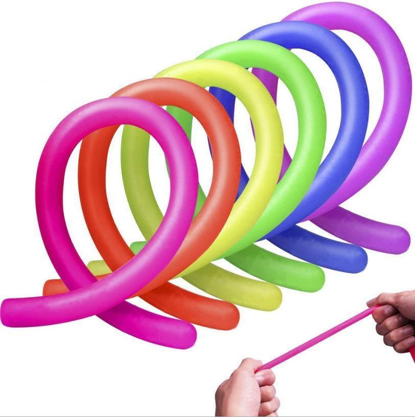 Fidget Toys Pop Decompression Toy Monkey Noodles It Rope Stretched Soft Figet Stress TPR Noodle Stretch Children&#039;s gift Squishy