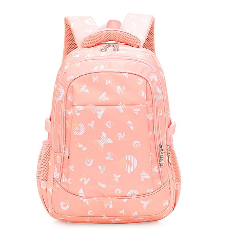 School Bags 2021 Waterproof Children Letters Print Backpack Girl Kids Satchel Schoolbag Orthopedic Mochila Infantil