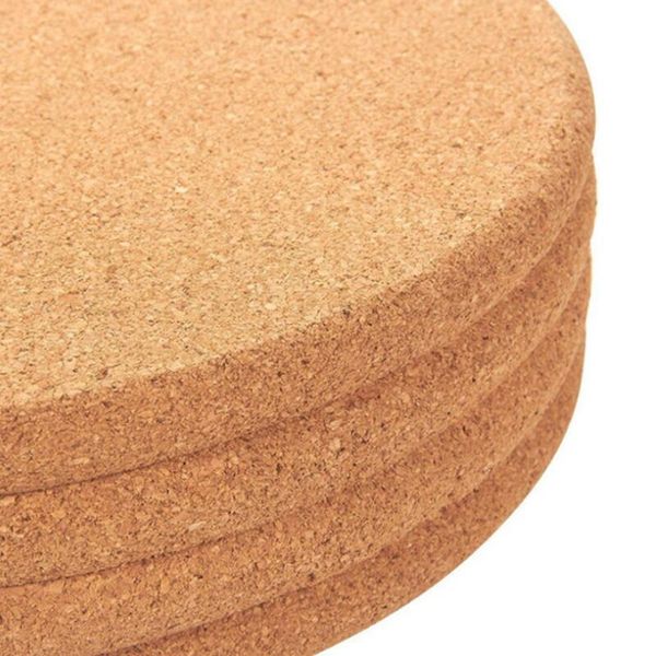 2021 500pcs Classic Round Plain Cork Coasters Drink Wine Mats Cork Mats Drink Wine Mat Ideas for Wedding Party Gift