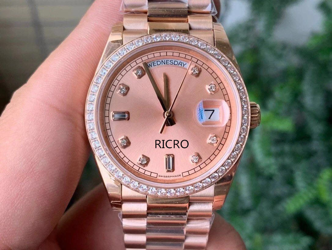 EW high quality fashion women&#039;s watch diamond ring double calendar 36mm with 3255 automatic movement 904 fine steel sapphire mirror super water