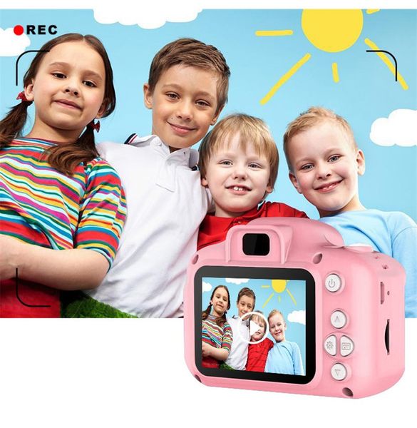 HD Screen Chargable Digital Mini Camera Kids Cartoon Cute Cameras Toys Outdoor Photography Props for Child Birthday Gift