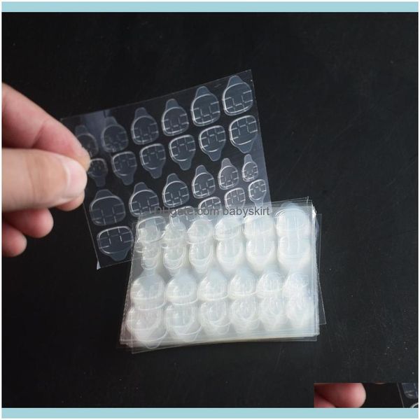 Nails Salon Health & Beauty 100Sheet Nail Tabs Glue Double Sticker Side Self Flexible Adhesive Stickers On False Art Fingernail Toe Extensio