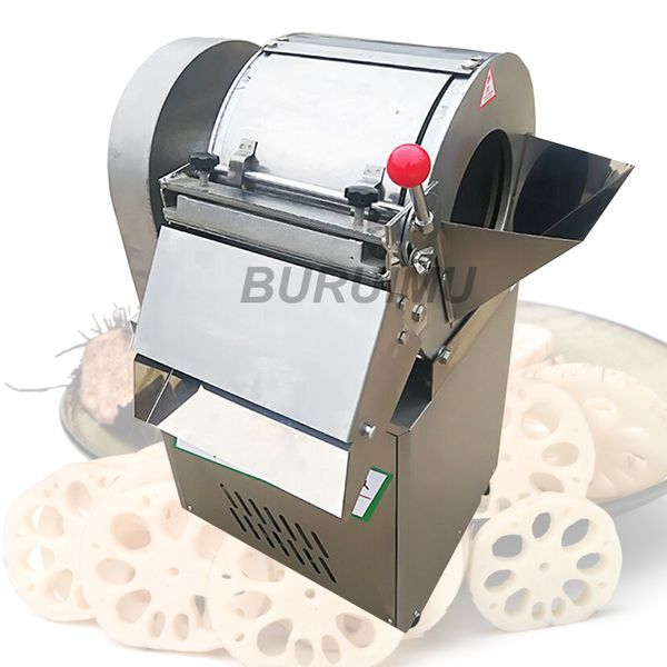 Commercial Multi-Function Automatic Cutting Machine Electric Vegetable Slicer Green Pepper Shredder Maker Potato Carrot Slicing Manufacturer